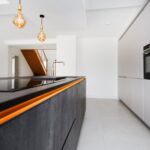Modern kitchen, handless kitchen, matt kitchen,