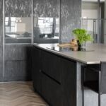 Modern kitchen, handless kitchen, matt kitchen,