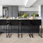 Modern kitchen, handless kitchen, matt kitchen,